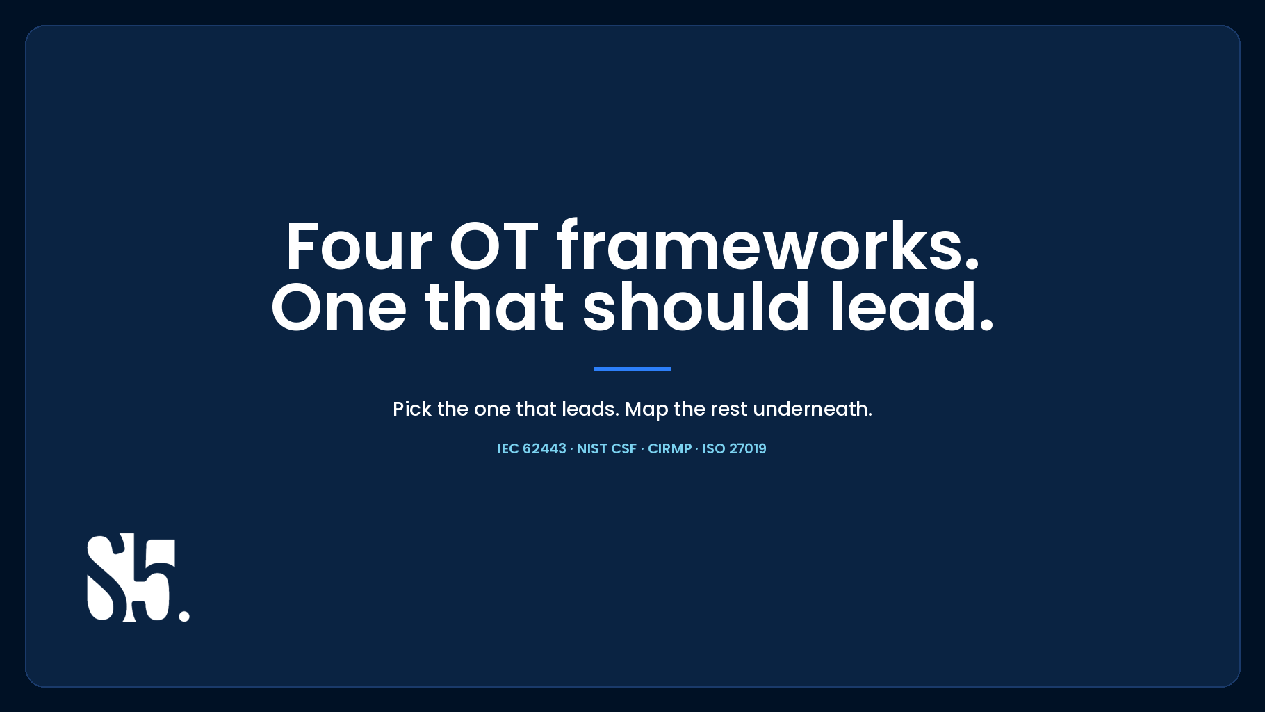Featured image for “Choosing your OT GRC framework: IEC 62443, NIST CSF, CIRMP and ISO 27019 in an Australian context”